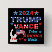 トランプVANCE 2024 缶バッジ (正面)