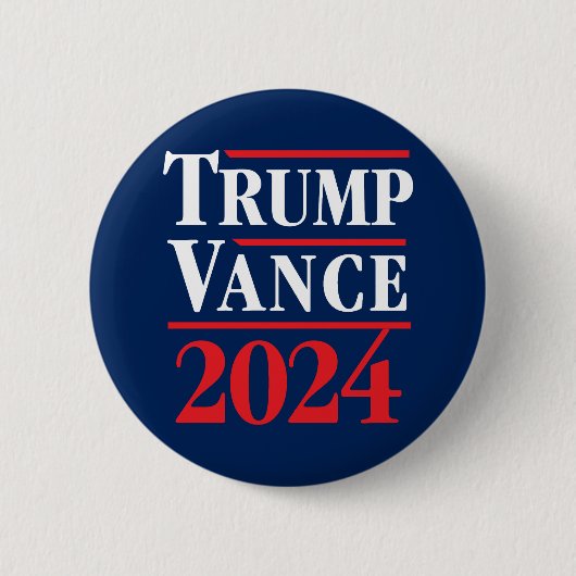トランプVance 2024 缶バッジ (正面)