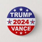 トランプVANCE 2024 缶バッジ (正面)