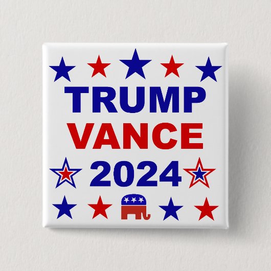 トランプVance 2024 缶バッジ (正面)