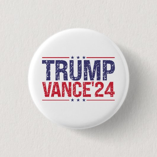 トランプVance 2024 缶バッジ (正面)