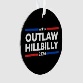 トランプVance 2024 J.D. Vance Outlaw Hillbilly オーナメント (正面)