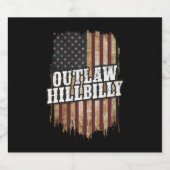 トランプVance 2024 J.D. Vance Outlaw Hillbilly ビールラベル (シングルラベル)