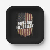 トランプVance 2024 J.D. Vance Outlaw Hillbilly ペーパープレート (正面)