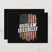 トランプVance 2024 J.D. Vance Outlaw Hillbilly ポストカード (正面/裏面)