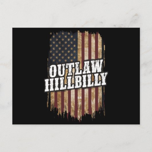 トランプVance 2024 J.D. Vance Outlaw Hillbilly ポストカード (正面)