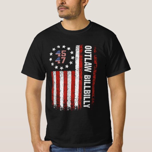 トランプVance 2024 J.D. Vance Outlaw Hillbilly Tシャツ (正面)