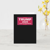 トランプVance 2025偉大さの年() カード (黄色い花)