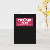 トランプVance 2025偉大さの時間() カード (黄色い花)