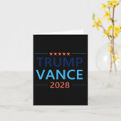 トランプVance 2028大統領選挙28共和国 カード (黄色い花)