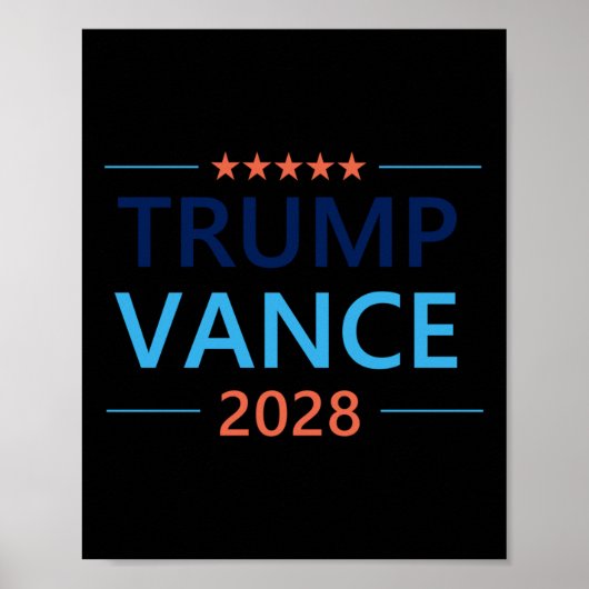 トランプVance 2028大統領選挙28共和国 ポスター (正面)
