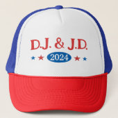 トランプVance DJ JD 2024 キャップ (正面)