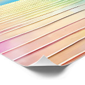 「トランベイ」ワイド・ピンク・ブルー・ランドスケープ ポスター (コーナー)