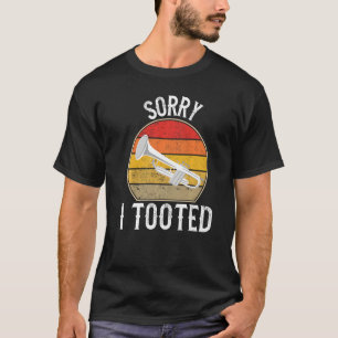 トランペおもしろいット選手デザイン女子男性へトランペット Tシャツ