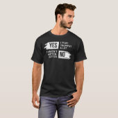 トランペおもしろいットTee:YesI遊アロト、No I Hare Im Tシャツ (正面フル)