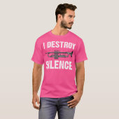 トランペおもしろいーター管弦楽団のためのトランペット奏者アート Tシャツ (正面フル)