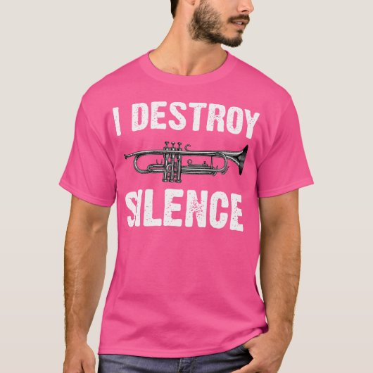 トランペおもしろいーター管弦楽団のためのトランペット奏者アート Tシャツ (正面)