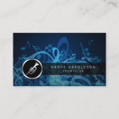 トランペはっきりしたータートランペットのアイコン 名刺 (正面)