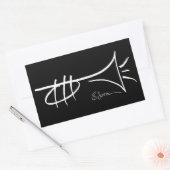 トランペクールットスケッチステッカーby Brian Swartz 長方形シール (封筒)