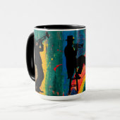 トランペターシルエット マグカップ (正面左)