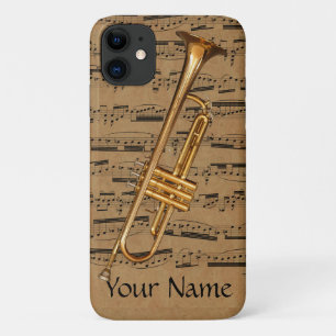 トランペッカスタムト音符 iPhone 11 ケース