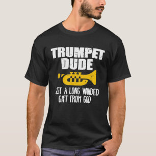 トランペットおもしろいプレイヤーのマーチングバンドTシャツ Tシャツ
