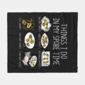 トランペットおもしろいプレーヤーギフトジャズ音楽メンズトランペット フリースブランケット (正面(横))