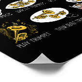 トランペットおもしろいプレーヤーギフトジャズ音楽メンズトランペット ポスター (角)