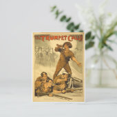 トランペットがヴィンテージWW1ポスターを呼ぶ ポストカード (スタンド正面)