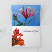 トランペットつる植物&ハニーサックルカード カード (内部)