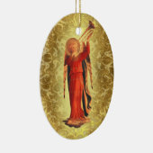 トランペットとの天使 セラミックオーナメント (右)