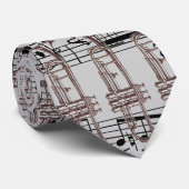 トランペットとミュージックノート ネクタイ (ロール)