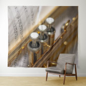 トランペットと楽譜真鍮楽器 タペストリー (インサイチュ(横))