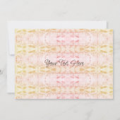 トランペットと音楽ノート 招待状 (裏面)