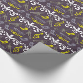 トランペットと鳥 ラッピングペーパー (角)