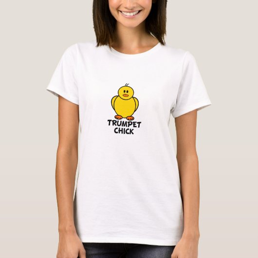 トランペットのひよこ Tシャツ (正面)