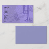 トランペットのデザインの名刺 名刺 (正面/裏面)