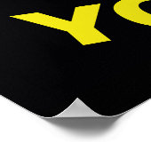 トランペットのポスター付き黒猫 ポスター (角)