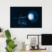 トランペットのポスター ポスター (ホームオフィス)