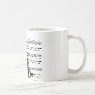 トランペットのミュージカル12 B コーヒーマグカップ
