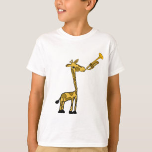 トランペットのワイシャツを遊んでいる非キリン Tシャツ