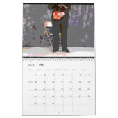 トランペットの球[互い違いのデザイン3] カレンダー (3月 2026)