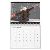 トランペットの球[互い違いのデザイン4]カレンダー カレンダー (2月 2026)