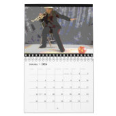 トランペットの球[互い違いのデザイン4]カレンダー カレンダー (1月 2026)