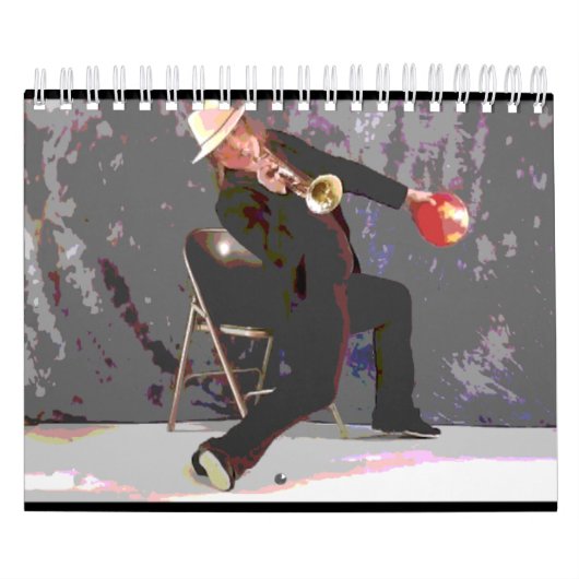 トランペットの球[互い違いのデザイン4]カレンダー カレンダー (カバー)