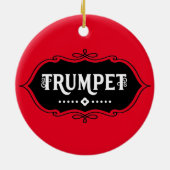 トランペットの象徴 セラミックオーナメント (裏面)