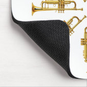 トランペットの車輪 マウスパッド (コーナー)