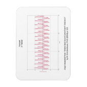 トランペットの音符のグラフ付き磁石 マグネット (縦)