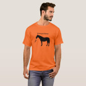 トランペットの馬のTシャツ Tシャツ (正面フル)