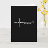 トランペットの鼓動 カード (黄色い花)